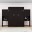 Grand lit escamotable avec bureau, coiffeuse et tablettes-731283708