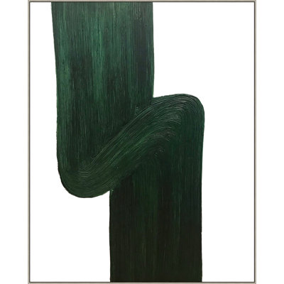 Green Swirl Painting by Thom Filicia
