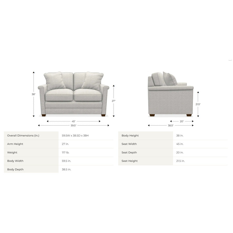 Bexley Loveseat, Gray