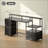 Computer Desk With File Cabinet And Drawers For Home And Office | Gift Idea-1904412961