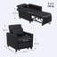 HOMCOM Chair Bed, Sleeper Chair with Pillow, Side Pockets-549080661