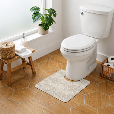 Tapis décoratif pour salle de bain 20x18 - Tapis ultra-absorbant à séchage rapide avec envers en caoutchouc antidérapant