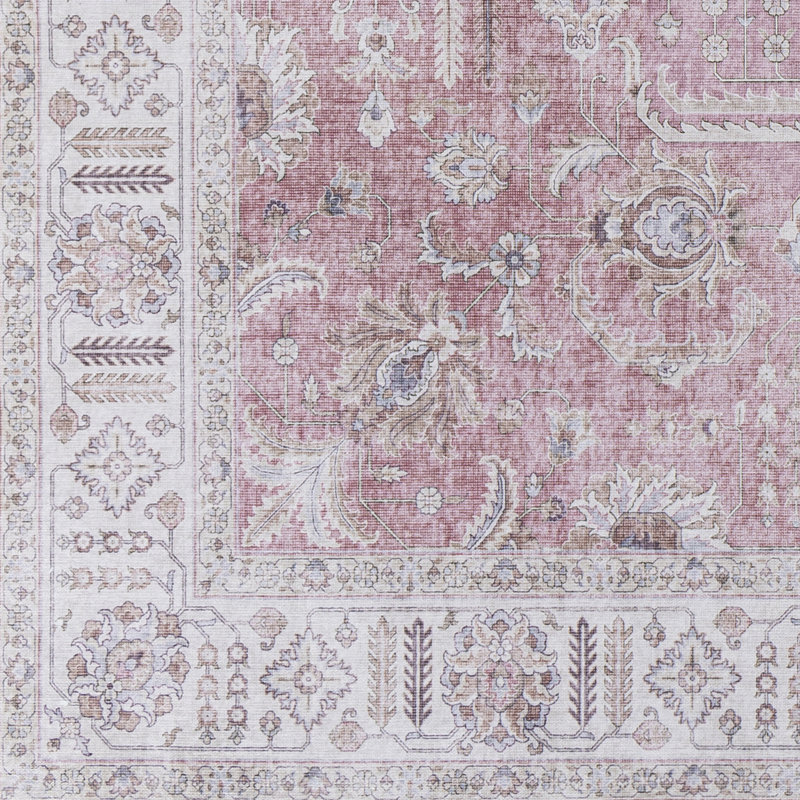 Tapis oriental rose / ivoire Longino, Rectangle 2 pi 3 po x 3 pi 9 po