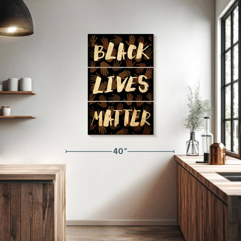 BLM Hands Pattern, 38" H x 24" W