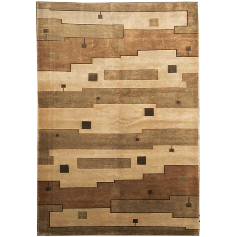 Tapis chameau noué à la main de haute qualité
