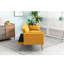 Accent Velvet Loveseat Sofa With Metal Feet Metal Sofa-752951319