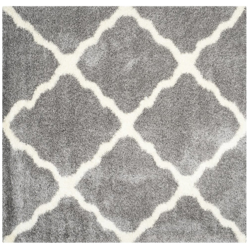 Bertl Shag Performance Geometric Rug, Square 6'7"