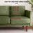 Marick Knapp 55.5" wide velvet round armrests and thick seat cushions loveseat-797337847