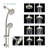 Multifunction 4.7" Dual Shower Head Round Shower-77055387