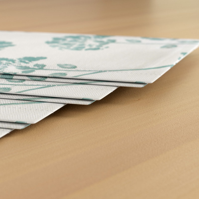 Frisina 4 Piece Napkin Set, Aqua