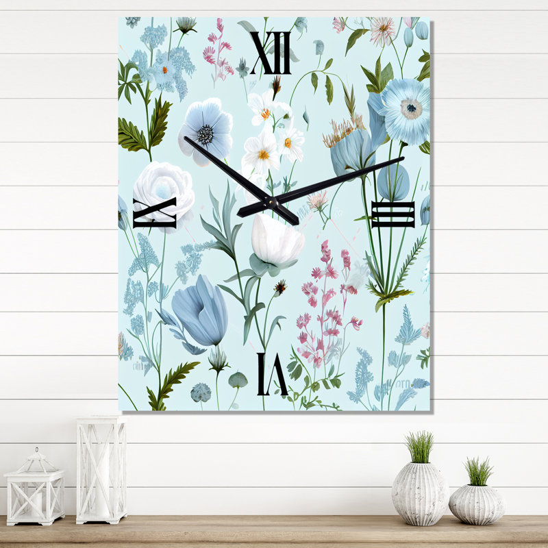 Jehan - Horloges murales à bouquet floral, Très petit