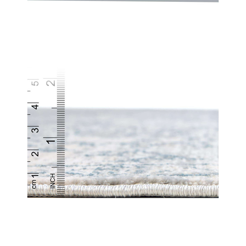 Tapis oriental gris / ivoire Kaleigh, Rectangle 9 pi 1 po x 12 pi