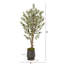 Faux Olive Tree Tree in Metal Planter