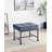 Upholstered Ottoman With Metal Legs