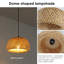 Luminaires suspendus rétro en rotin de bambou Cordrey Farmhouse