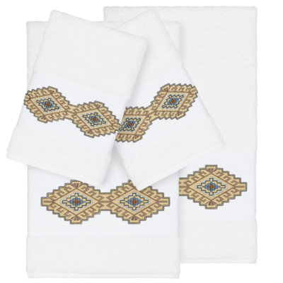 Gianna Embellished 4 Piece Towel Set