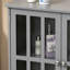 Buffet, armoire de rangement, armoire grise