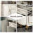 70.87" Cream Aluminum alloy Shoe Storage