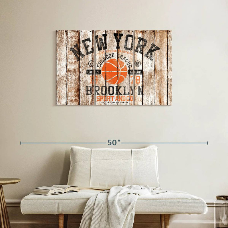 Ballon de basketball Sireci Brooklyn, H 24 po x l 38 po