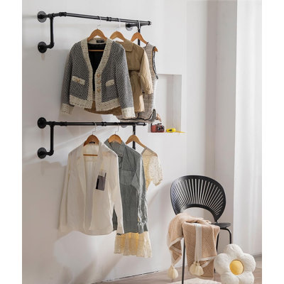 90cm Wall Mounted Clothes Rack