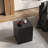 Wood-Look Square-Column MGO End Table, H18",Wood-Like Distressed Finish, Mix with Different Heights, Indoor Outdoor Use-1527134201