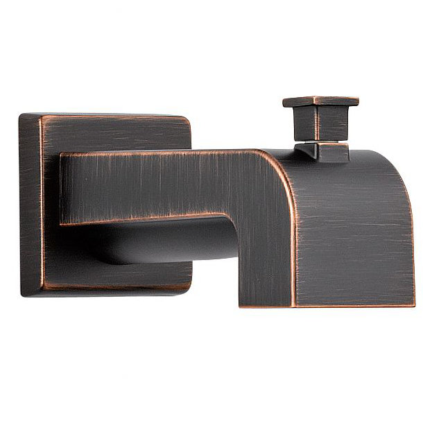 Garniture de robinet de baignoire murale avec inverseur Urban - Arzo, Bronze-Champagne lustré