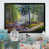 Impression noire sur toile encadrée sélectionné