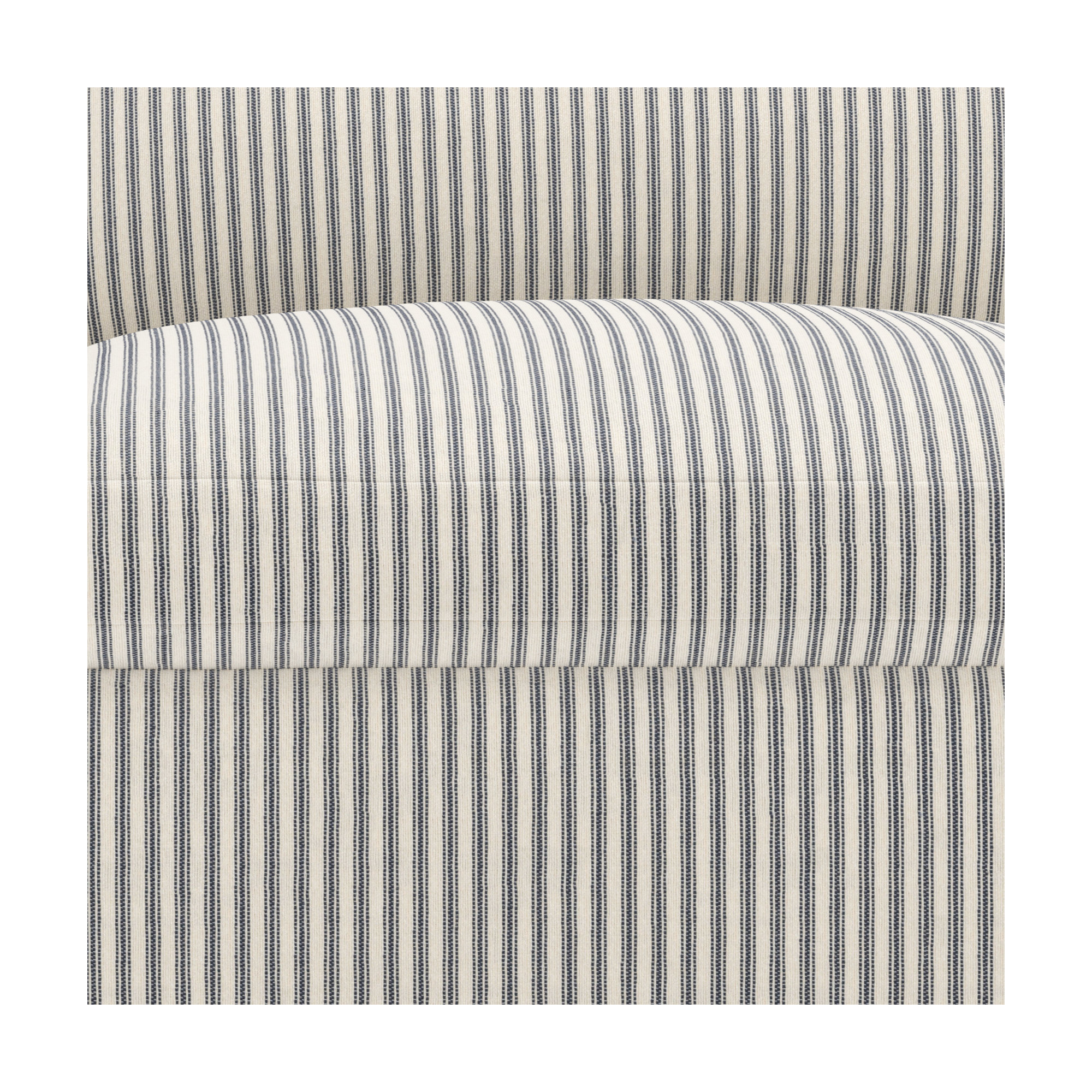 Wrenley 3-Piece Slipcovered Modular Sectional, Cruise Gray Striped