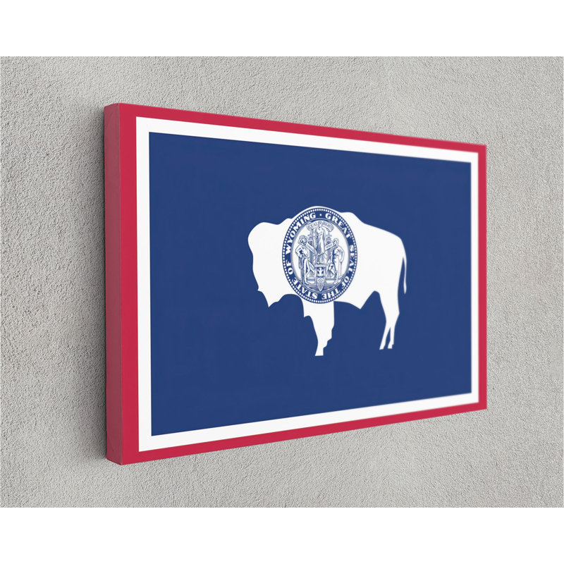 " Wyoming State Flag ", 45" W x 30" H