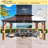 16 Ft. W x 12 Ft. D Patio Aluminum Hardtop Gazebo, Double Galvanized Steel Roof, All-Weather Permanent Pavilion, Outdoor Canopy with Curtains and Netting, Designed for Hot Tub, Deck, Backyard-88932683