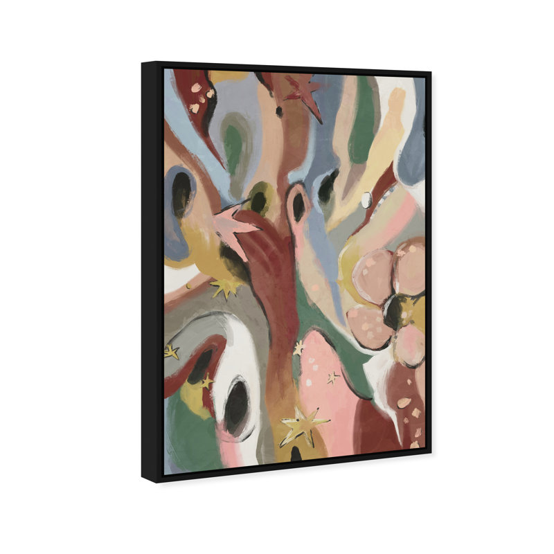 Modern Folk I Print by Oliver Gal, 25"H x 17"W, Black Floater Frame