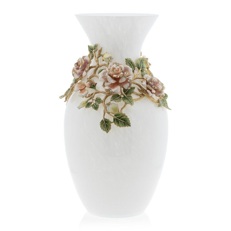 ROSE COLLECTION Crystal Table Vase