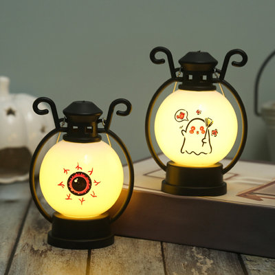 Lanterne d'Halloween fantôme avec lumière DEL