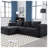 2 - Piece Chenille No Frame Compressed Boneless Sectional-653035632