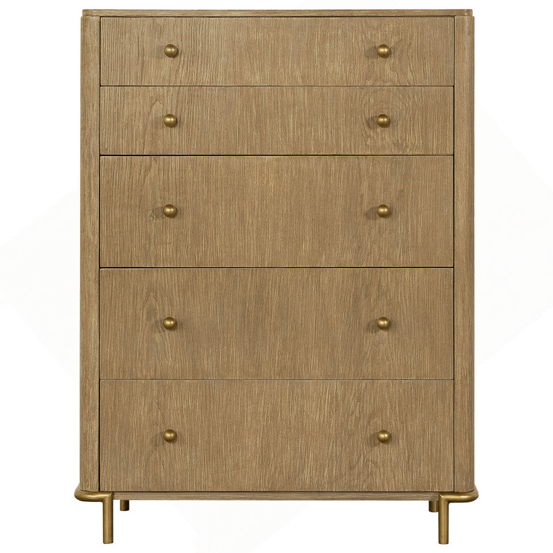 Commode rectangulaire à 5 tiroirs Stevie