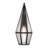 Peninsula 1-Light Outdoor Wall Lantern in Matte Black-265036438