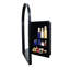 Armoire de salle de bain en métal avec cadre encastré arqué de 24 po x 36 po, noir mat avec miroir et tablettes de rangement réglables-870919942