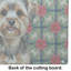 Planche à découper en verre Yorkiepoo Christmas PoinsettIas