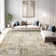 Modern Abstract Non Slip Washable Area Rug (Orange)