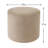 Crescendo 19" Wide Round Pouf Ottoman-469570653