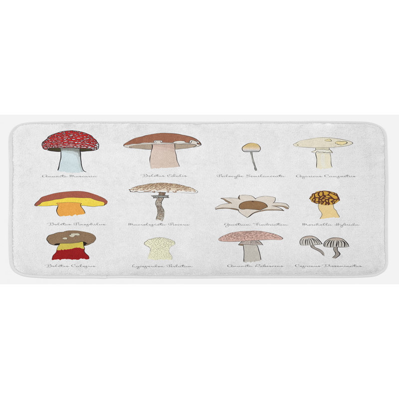 Tapis de cuisine champignon