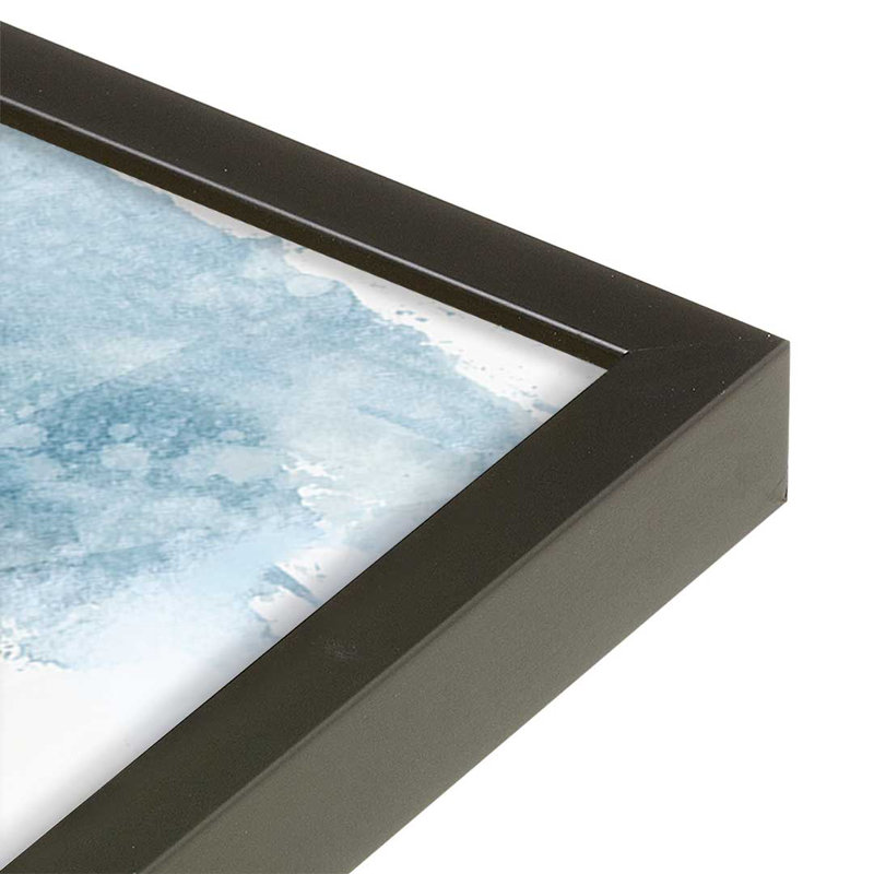 «Snow Clouds» par Teodora Guererra, reproduction d'art sur toile, Impression sur cadre ouvert sans papier mat, Noir