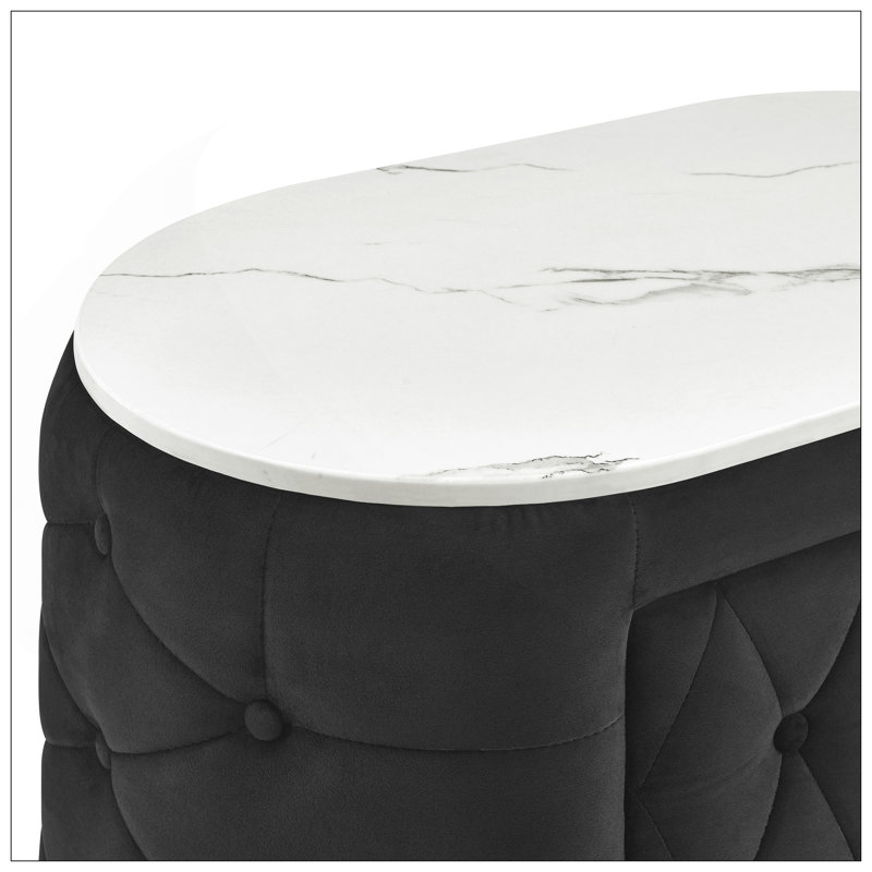 Stylish Nightstand With Top And Two Storage Drawers, Perfect For Modern Bedroom Decor And Organization., Black