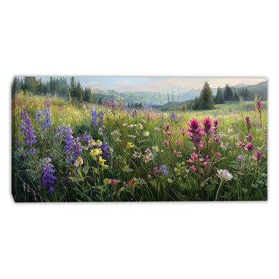 Open Sky Wildfield Wrapped Canvas Wall Art
