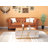 Dalee 39''W Mirrored Block Glass Rectangle Coffee Table With Unique Crackle Design