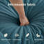 Causeuse 2 places avec repose-pieds mobile et salon en L compact, bleu foncé