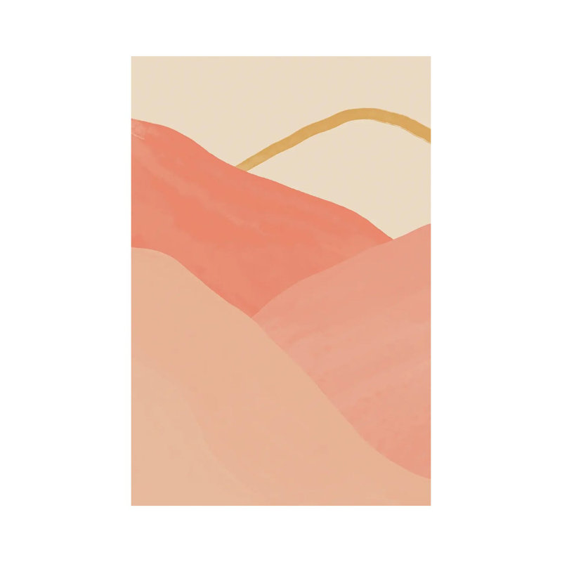 Mountains In Pink by Morgan Harper Nichols - Wrapped Canvas Print, 20.32 cm H x 30.48 cm W