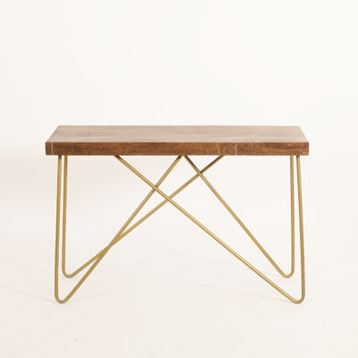 Rayos 46.06'' Solid Wood Top Console Table
