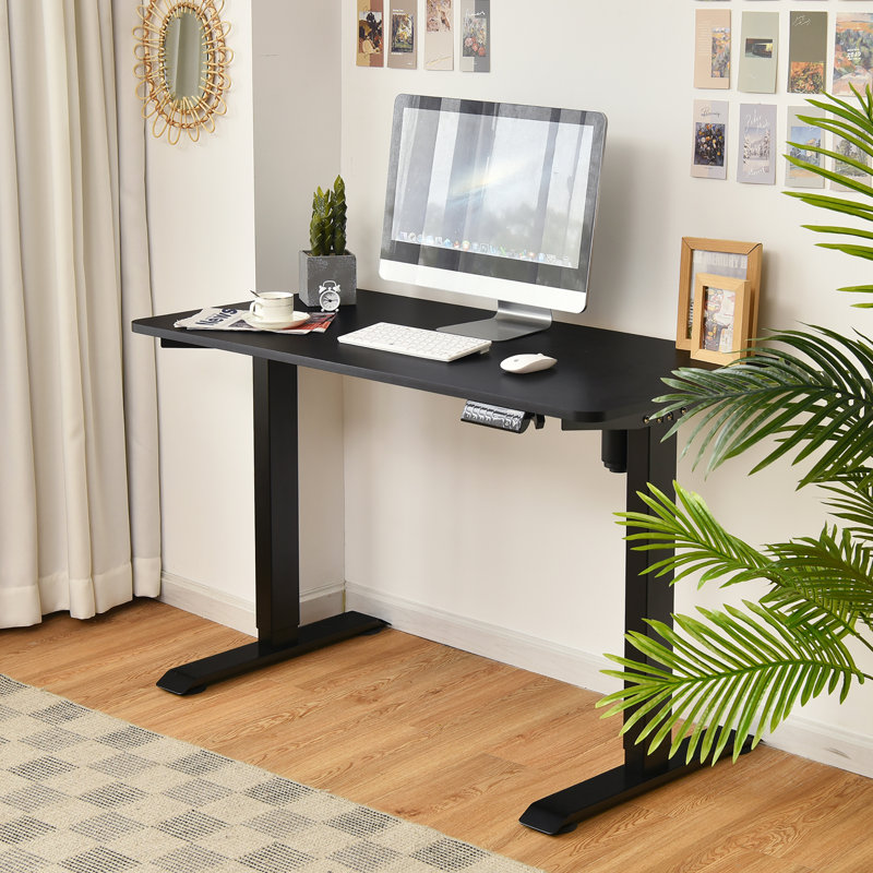 Bureau debout à hauteur ajustable Cloverly, Noir