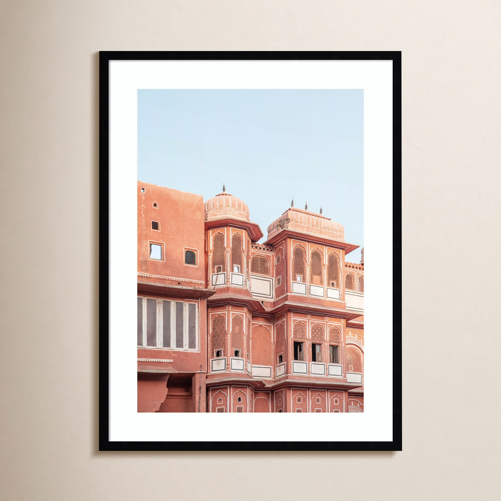 Daisey "Pink Palace" Print, Black, 33" H x 25" W